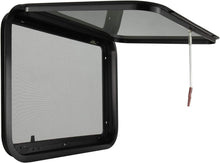 Load image into Gallery viewer, Durable RV Exit Window 30" W x 22" H with Removable Screen &amp; Trim Ring