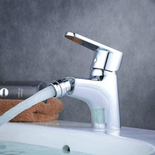 Load image into Gallery viewer, Chrome Bath Bidet Faucet with Single Hole and Swivel Aerator - Modern Elegance