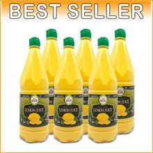 Load image into Gallery viewer, 6-Pack 100% Pure Lemon Juice, 33.8 Oz Bottles - No Added Water, Kosher Certified
