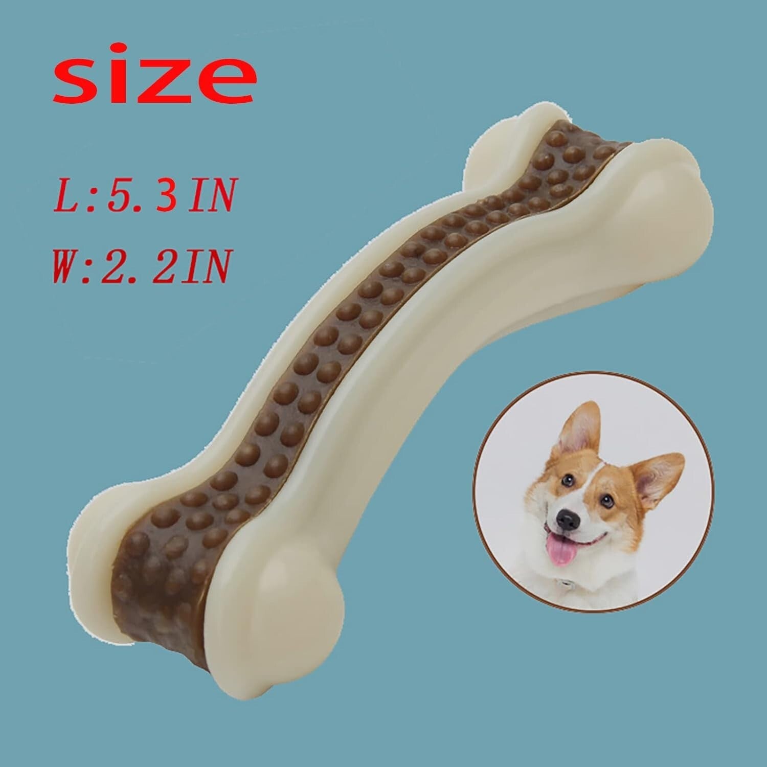 Durable Nylon Dog Bones - Ideal Chew Toys for Large/Medium Small Dogs