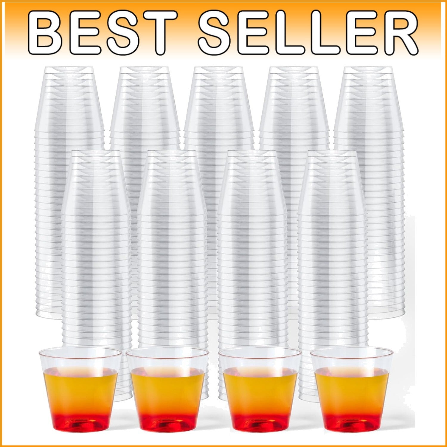 Clear Disposable 1 oz Shot Cups - Perfect for Tasting at Events, 2000 Pack