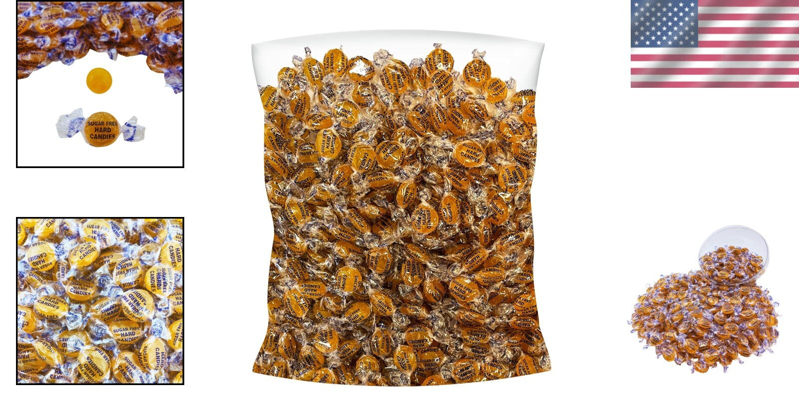 Individually Wrapped Gourmet Butterscotch Hard Candy - 3lbs for Festive Treats