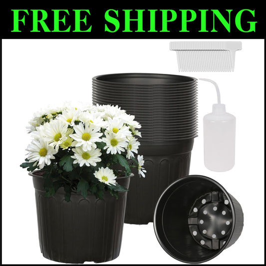 Versatile 3 Gallon Plant Containers with Labels - Ideal for Seedlings & Cuttings