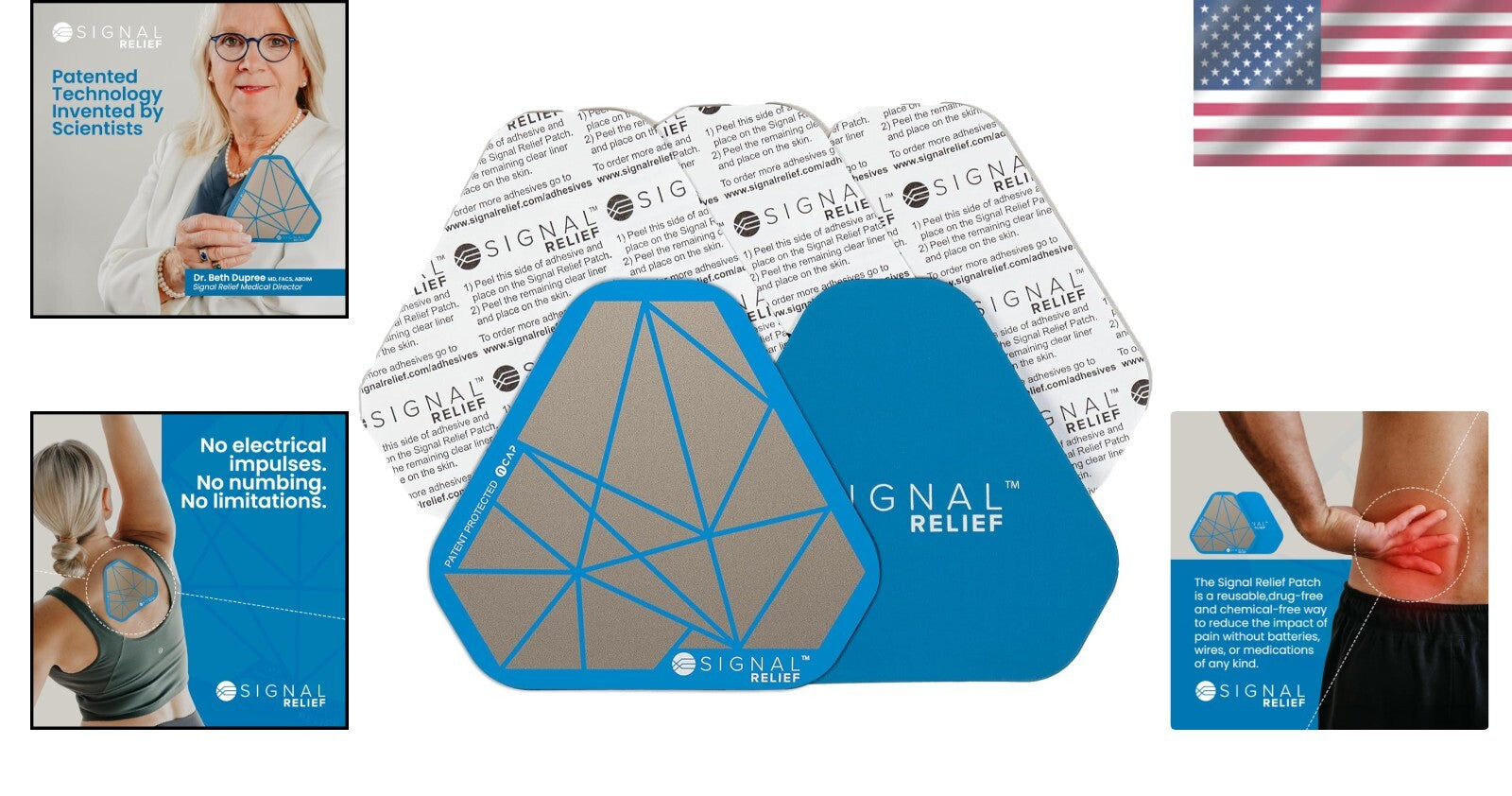 Signal Technology Pain Relief Patches - Non-Drug Solution for Active Lifestyles