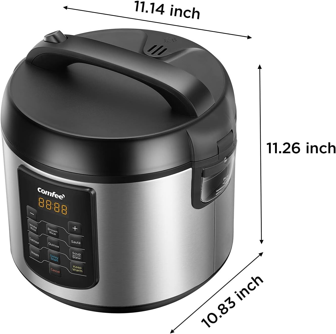 Programmable Rice Cooker with 8 One-Touch Settings - 20 Cup Cooked Capacity