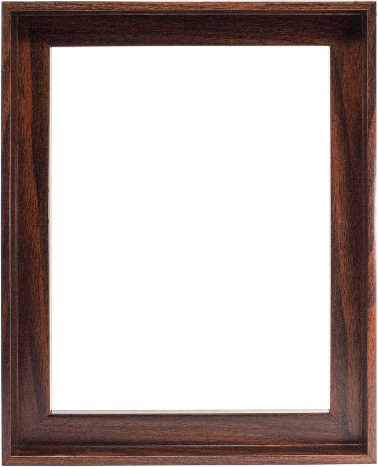 Artistic Dark Brown Floater Frame - Showcase 16x20 Canvas Paintings Effortlessly