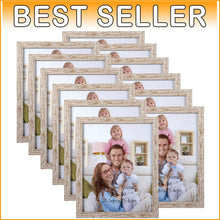 Load image into Gallery viewer, Gallery Wall-Ready Set of 12 Rustic 8x10 Picture Frames - Easy Display Options