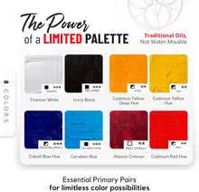 Load image into Gallery viewer, Artistic Excellence - Non-Toxic Oil Paint Set with 8 Rich Colors, 50ml Each