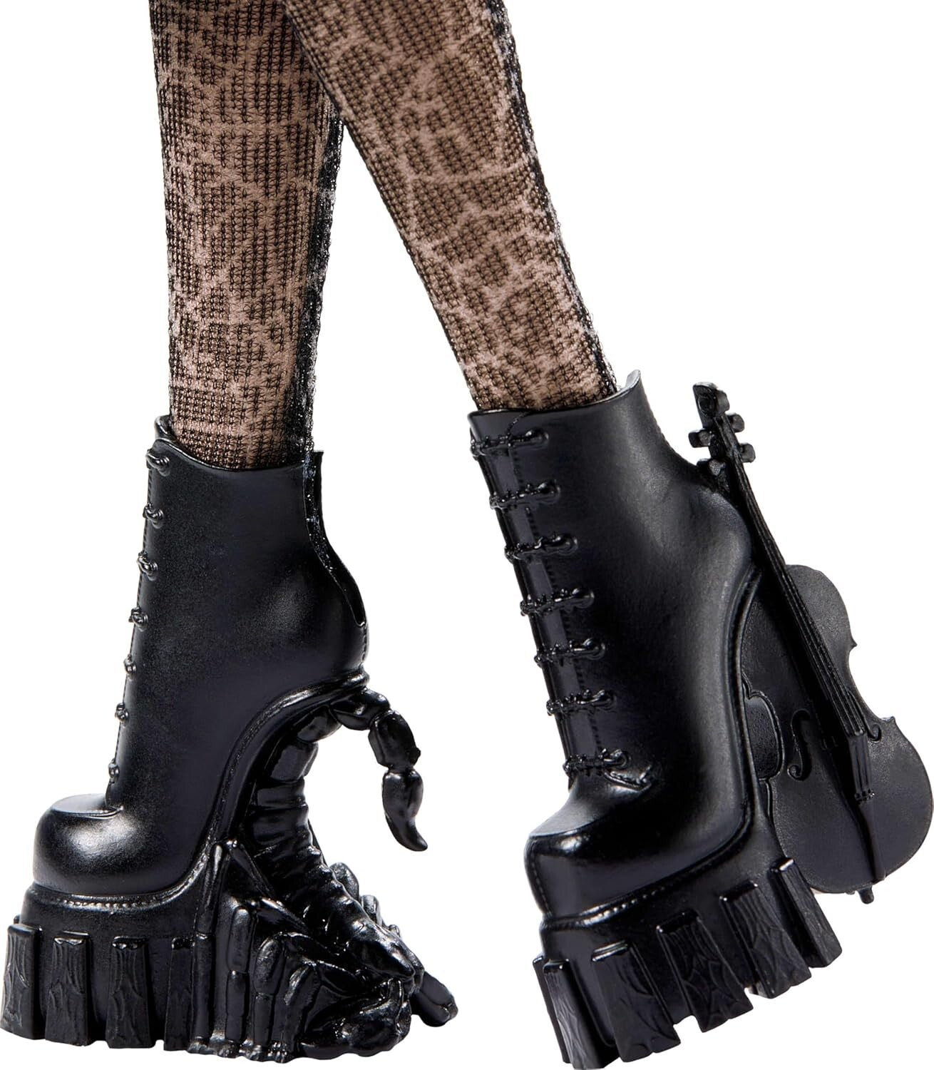 Dramatic Wednesday Addams Doll with Stand, Thing, & Unique Backpack Accents