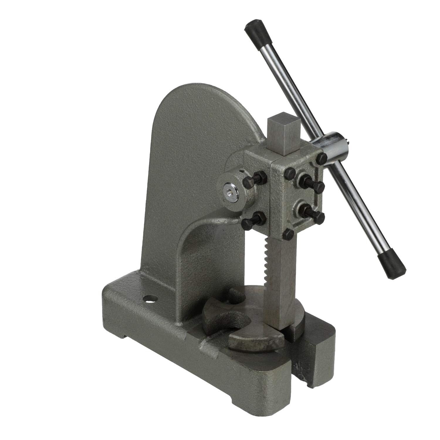 Heavy Duty Manual Arbor Press - 13 Inch Height with Steel Anvil for Durability