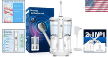 Load image into Gallery viewer, Sonic Electric Toothbrush with Water Flosser - 5 Modes &amp; Smart Timer for Health