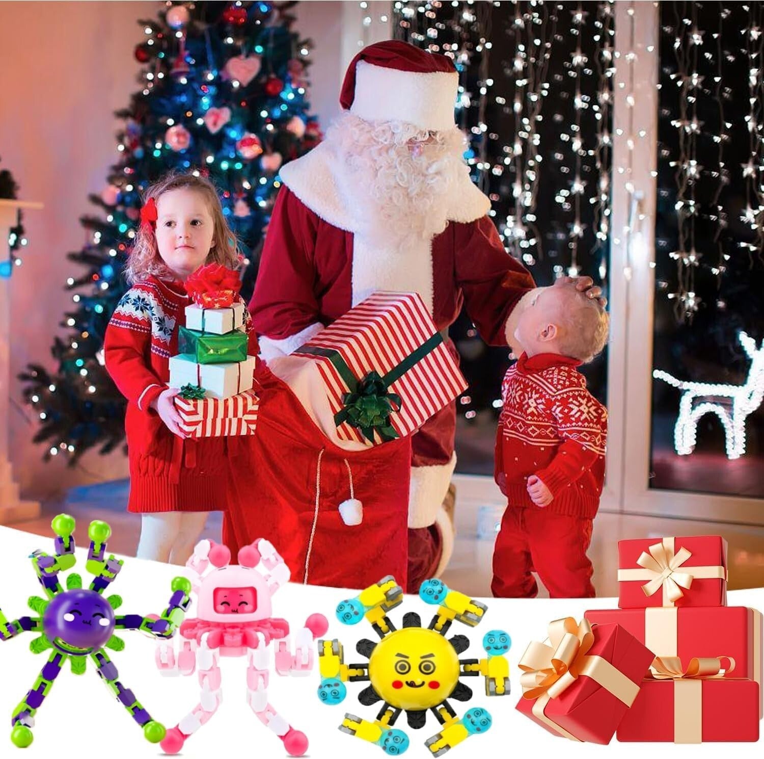 Creative Fidget Spinner Toys - 100 Transformable Stress Relief Gifts for Kids