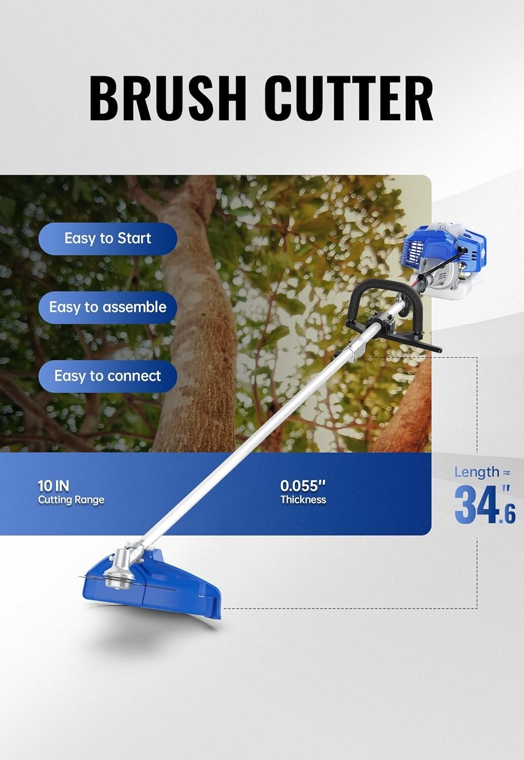 27cc All-in-One Yard Tool: Easy Start Trimmer/Edger & Hedge Trimming Solutions