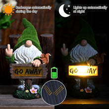 Load image into Gallery viewer, Eco-Friendly Solar LED Gnome Decoration - 10-Inch Funny Lawn Sculpture