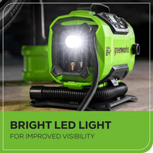 Load image into Gallery viewer, 24V Cordless Tire Inflator: 160 PSI Air Compressor with LED Light &amp; Auto Shut...