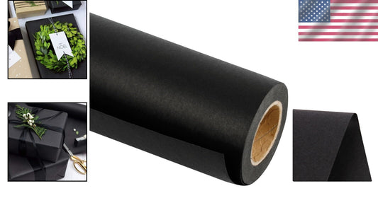 Versatile 36" x 100' Black Kraft Paper Roll - Perfect for Crafts & Packaging