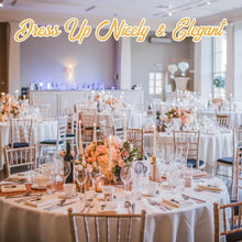 Load image into Gallery viewer, Machine Washable White Round Table Cloths - 90 Inch, 6 Pack for Luxurious Events