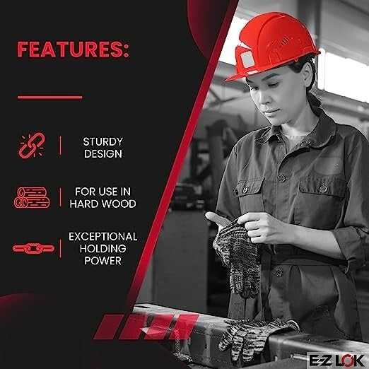 Durable 10-Pack Stainless Steel Threaded Inserts for Enhanced Hardwood Fastening