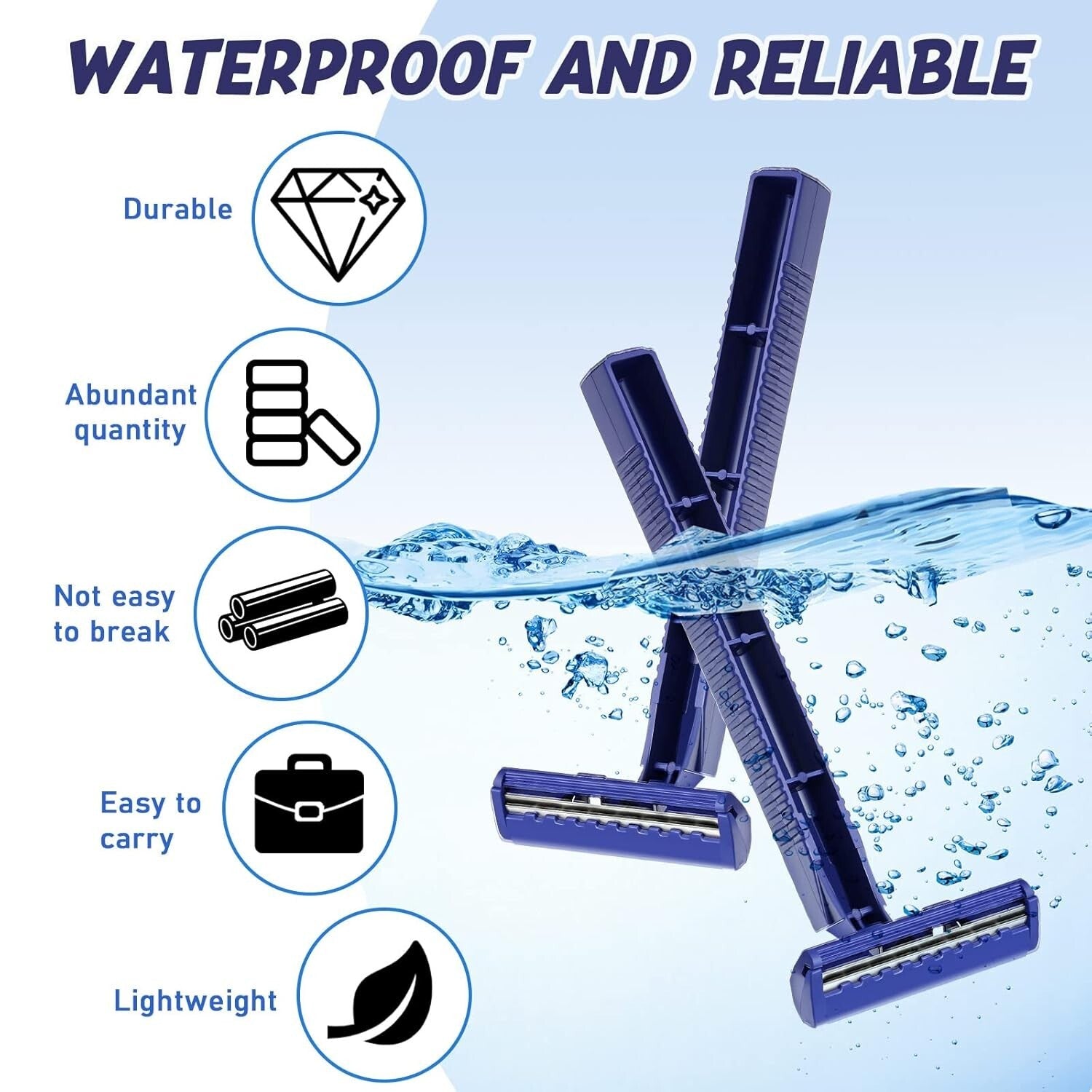 Twin Blade Stainless Steel Razors in Bulk - Ideal for Home and Charity Use