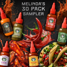 Load image into Gallery viewer, 30 Flavors of Melinda’s Mini Hot Sauce - Ideal Gourmet Gift Set for Foodies