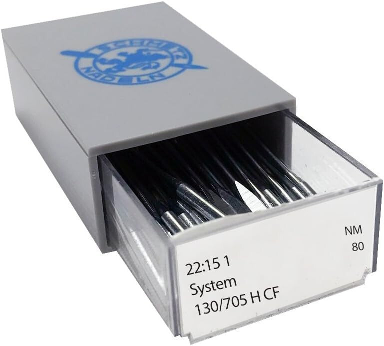 Bulk Chrome Universal Sewing Needles, Size 80/12 - Premium Quality, 100 Count