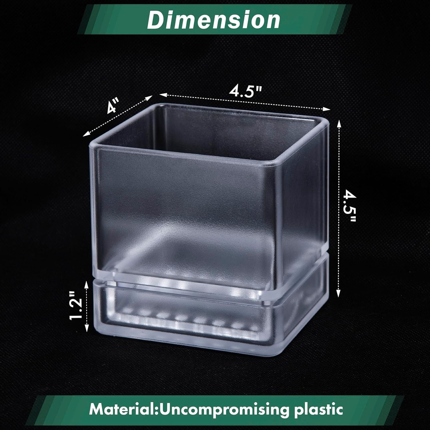 Stylish 4-Inch Plastic Herb Planter Pots with Drainage Holes for Indoor Use