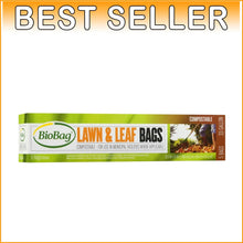 Load image into Gallery viewer, 60 Count Green 33 Gallon Certified Compostable Bags for Lawn and Leaf Waste
