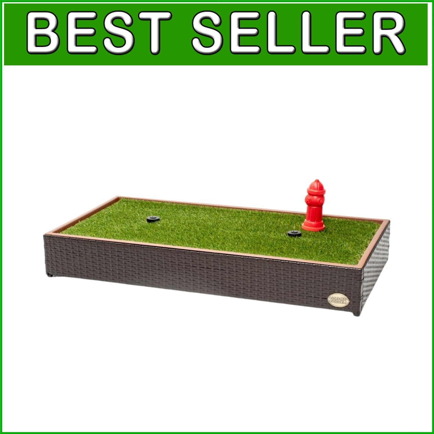 Low Maintenance Pet Potty with Sprinklers - Usable for Any Dog Size in Any Space