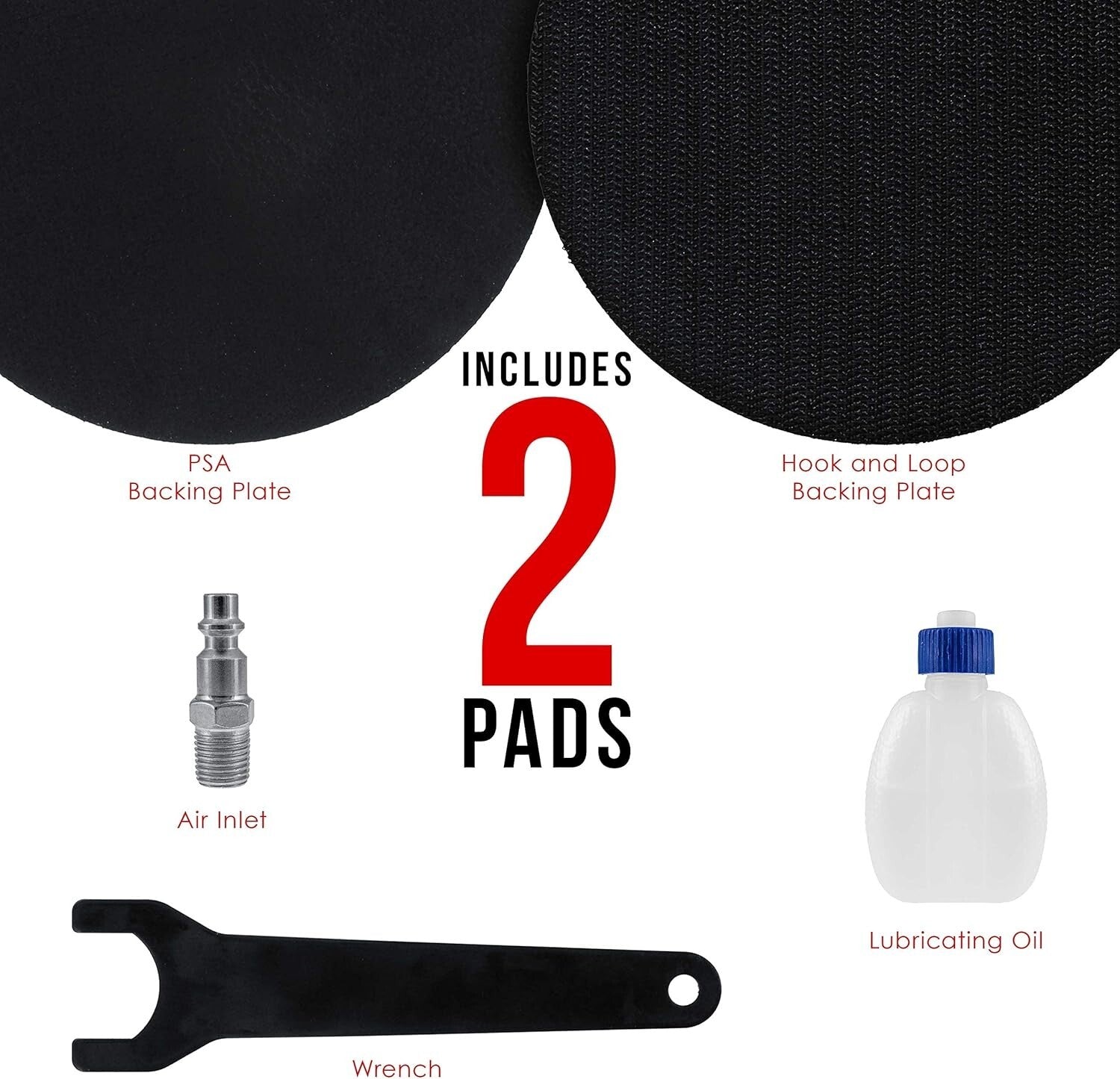 High-Performance 6" Dual-Action Palm Sander - Ideal for Automotive & More