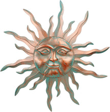 Load image into Gallery viewer, Lightweight 30-Inch Decorative Metal Sun - Easy Install for Indoor &amp; Outdoor Use