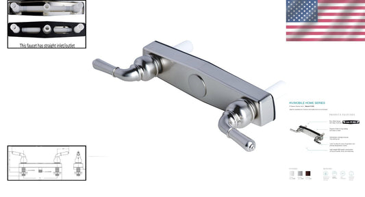 Efficient Two Handle Shower Diverter with Quarter-Turn Stops for Precise Control