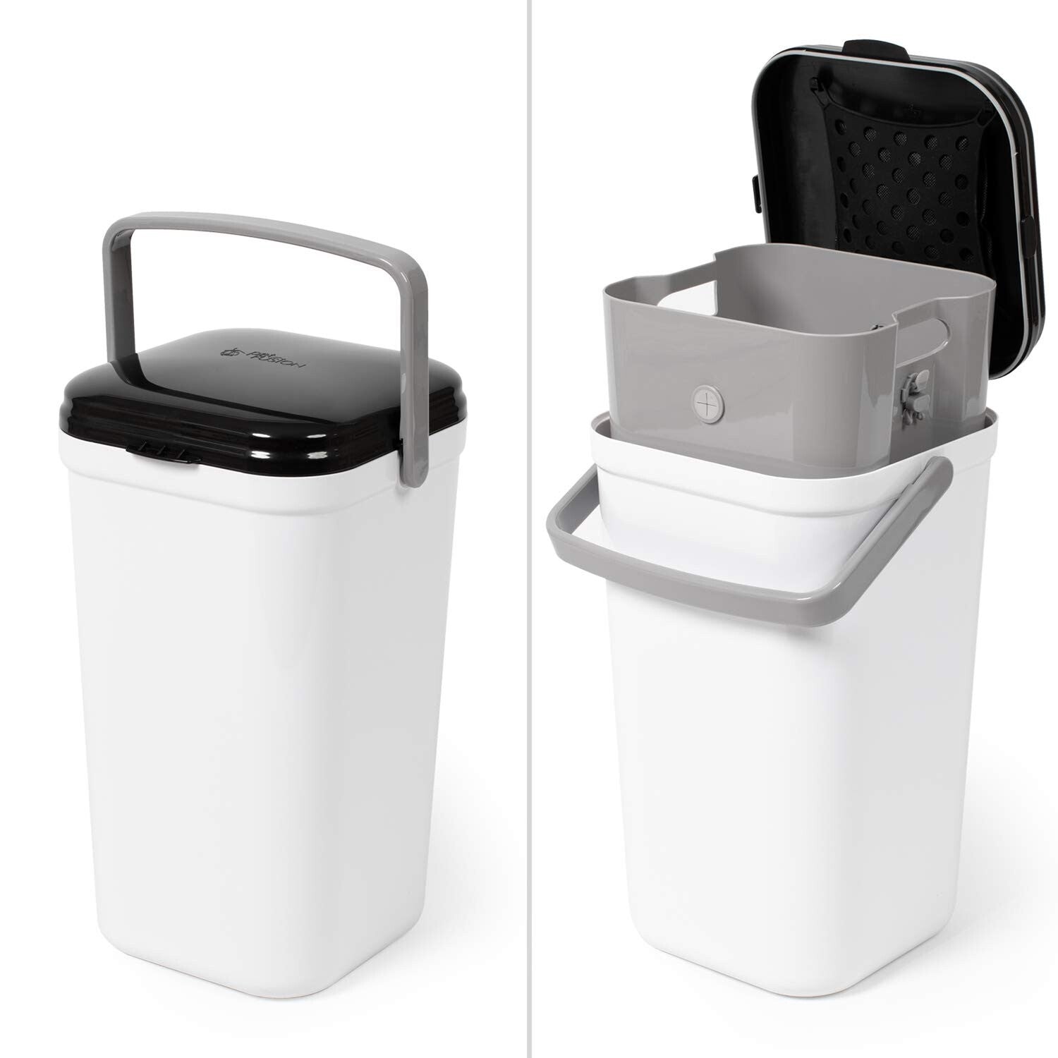 Weekly Waste Management: 3-Gallon Litter Disposal Can with 10 Bags Included