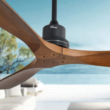 Load image into Gallery viewer, Reversible DC Motor Ceiling Fan - 52 Inch Matte Black Flush Mount with Remote