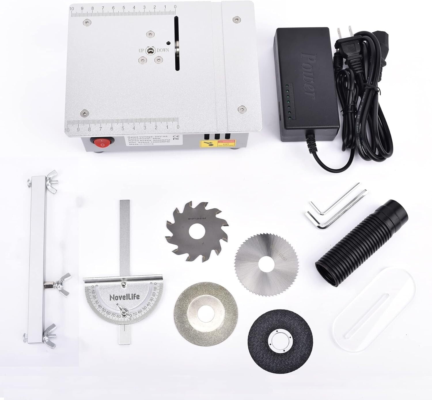 Versatile Mini Table Saw with Adjustable Depth - Perfect for Crafts and Models