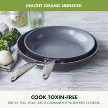 Load image into Gallery viewer, Valencia Pro Healthy Ceramic Nonstick Frying Pan Set - Induction &amp; Oven Safe