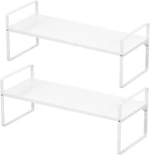 Load image into Gallery viewer, Expandable 2-Pack Heavy-Duty Steel Kitchen Organizer Rack - Adjustable Design