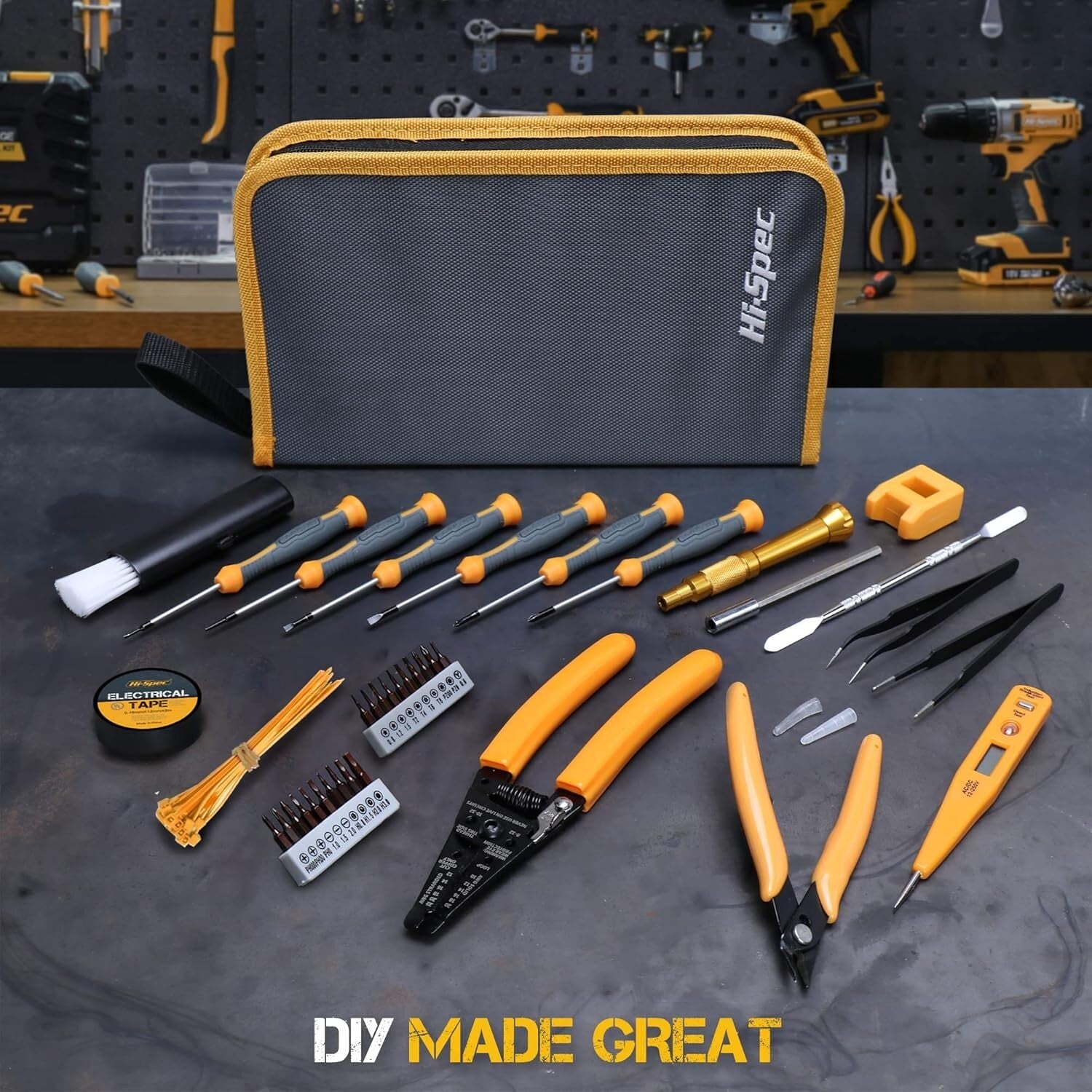 Comprehensive 39pc Toolkit for Devices – Durable Repair Tools with Zipper Case