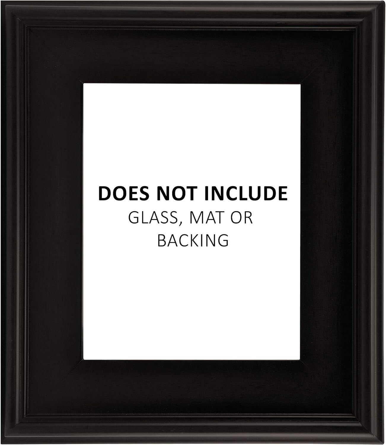 6x6 Plein Air Black Wooden Picture Frame for Art and Photos - Modern Style