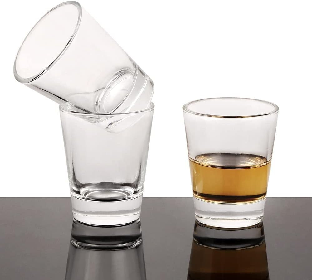 1.5 oz Crystal Shot Glasses - 48 Pack for Stylish Parties & Measuring Cocktails