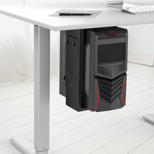 Load image into Gallery viewer, Adjustable Under Desk PC Mount with 360° Swivel - Fits Most Computer Cases