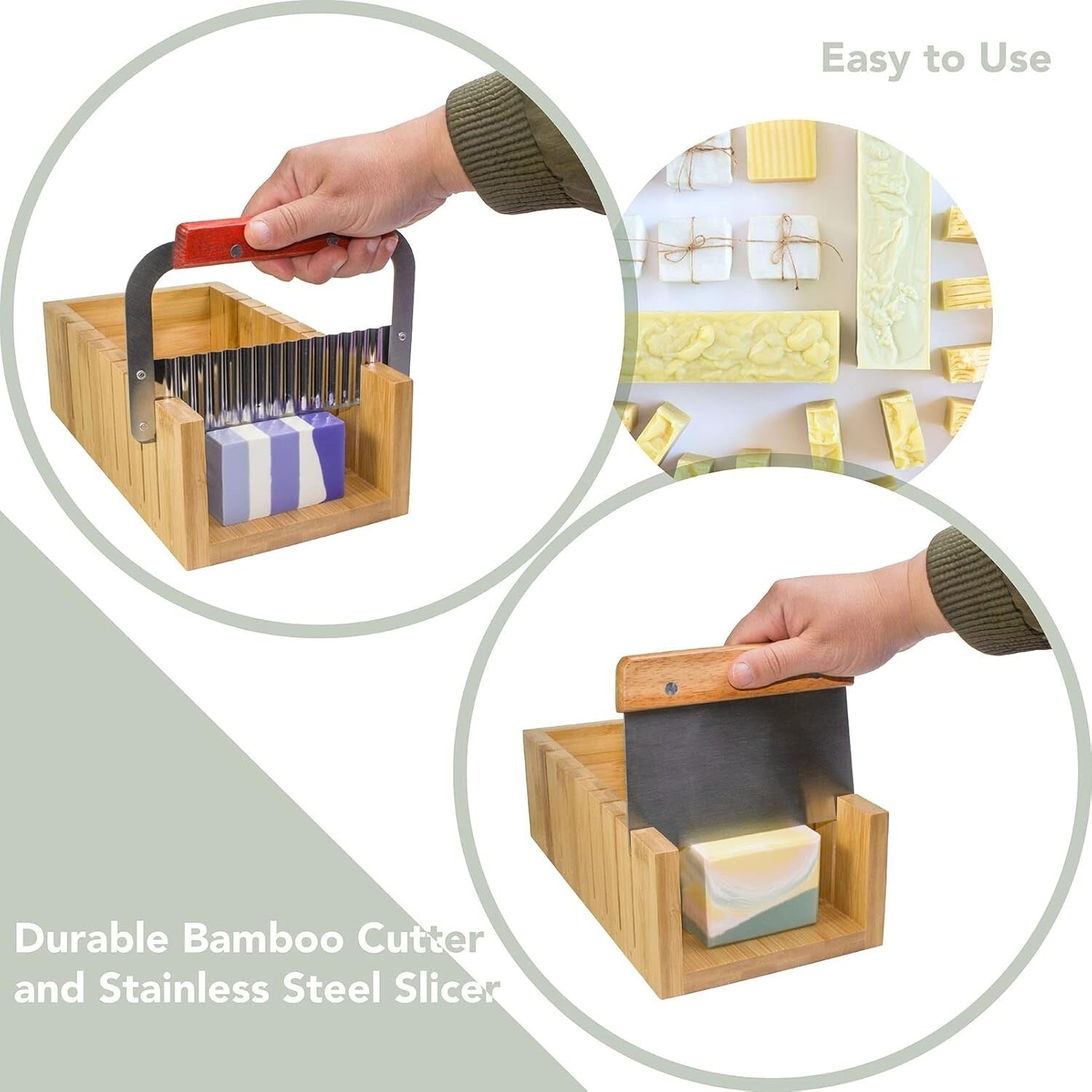 Durable Soap-Making Kit with Silicone Molds & Gift Bags - Perfect for Beginners