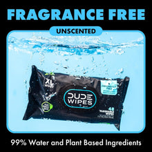 Load image into Gallery viewer, Extra-Large Flushable Wipes – 9 Pack Set, Biodegradable &amp; Unscented Comfort
