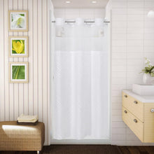 Load image into Gallery viewer, Stylish Bohemian Tufted Shower Curtain with See-Through Top - Waterproof Fabric