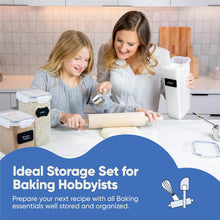 Load image into Gallery viewer, Eco-Friendly 24-Piece BPA-Free Storage Containers with Labels &amp; Measuring Spoon