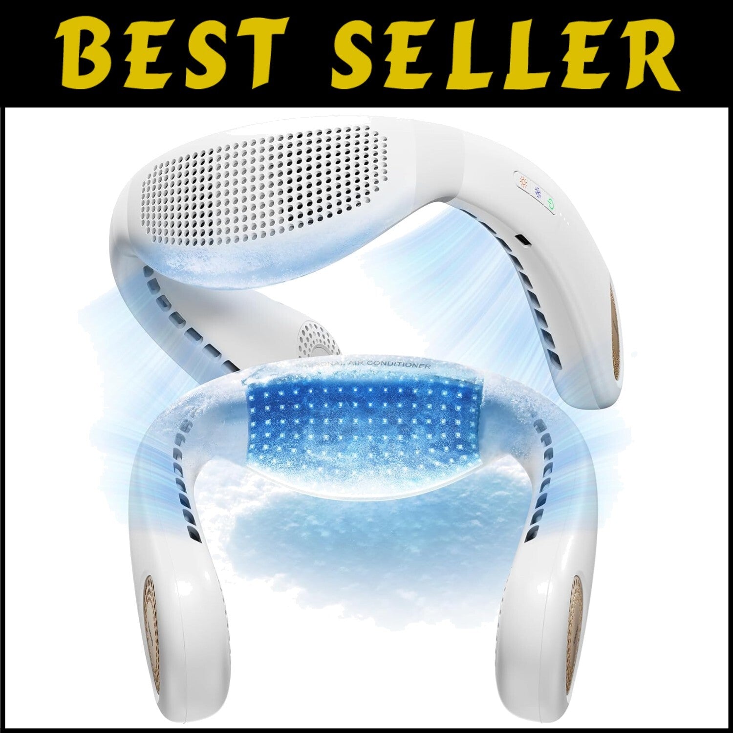 Ergonomic Neck Air Conditioner - Stylish Portable Fan with Long Battery Life