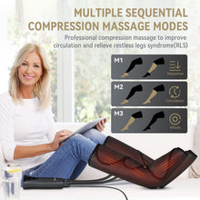 Load image into Gallery viewer, Heated Leg and Foot Massager - Air Compression for Circulation &amp; Pain Relief
