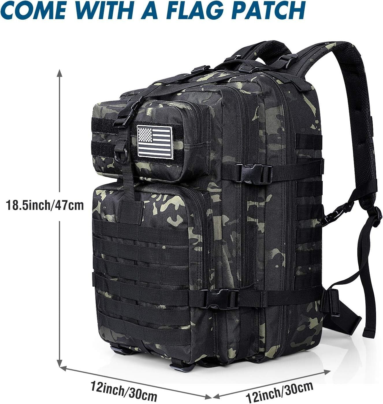 Lightweight Hydration Compatible Tactical Backpack - Ideal for Outdoor Sports