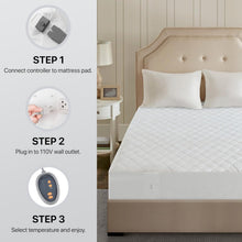 Load image into Gallery viewer, Comfort Feature Heated Mattress Pad with Smart Home Compatibility - Full Size