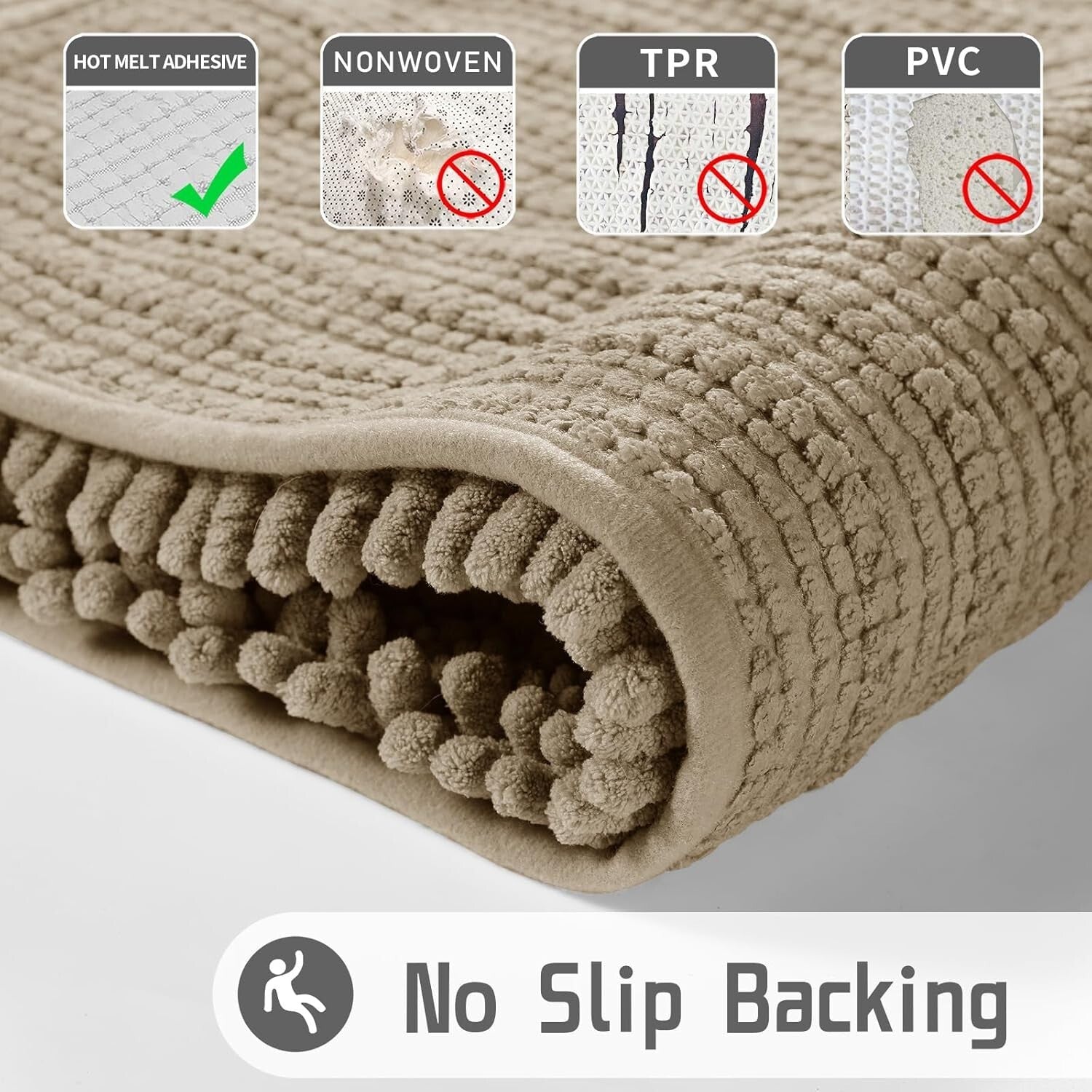 Soft Chenille Bath Runner Rug - 70" x 24", Ideal for Bathrooms & Nurseries