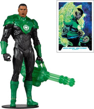 Load image into Gallery viewer, DC Multiverse John Stewart Green Lantern Action Figure with Collectible Art Card